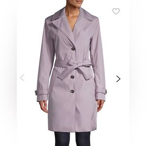 Lavender Calvin Klein Rain Trench Coat (water resistant)